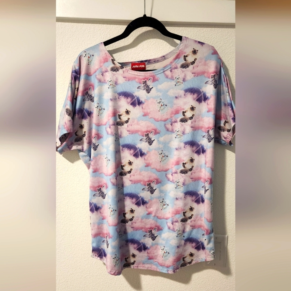 ACDC Rag Kitty Cloud Harajuku Street Lolita Top